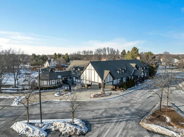 a view of a terrace with sitting area