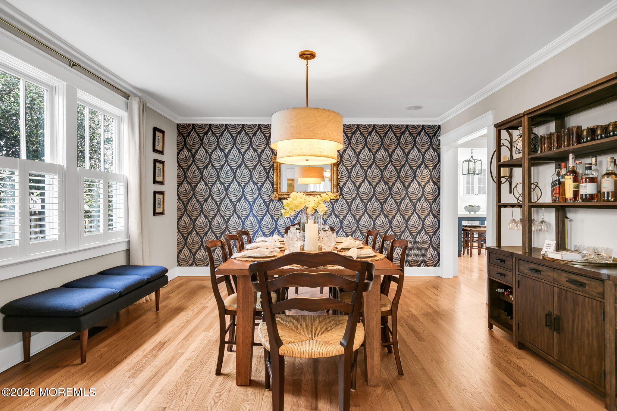 43 Bingham Avenue Rumson, NJ 07760 - Photo 14 of 59 a view of a dining room with furniture and window