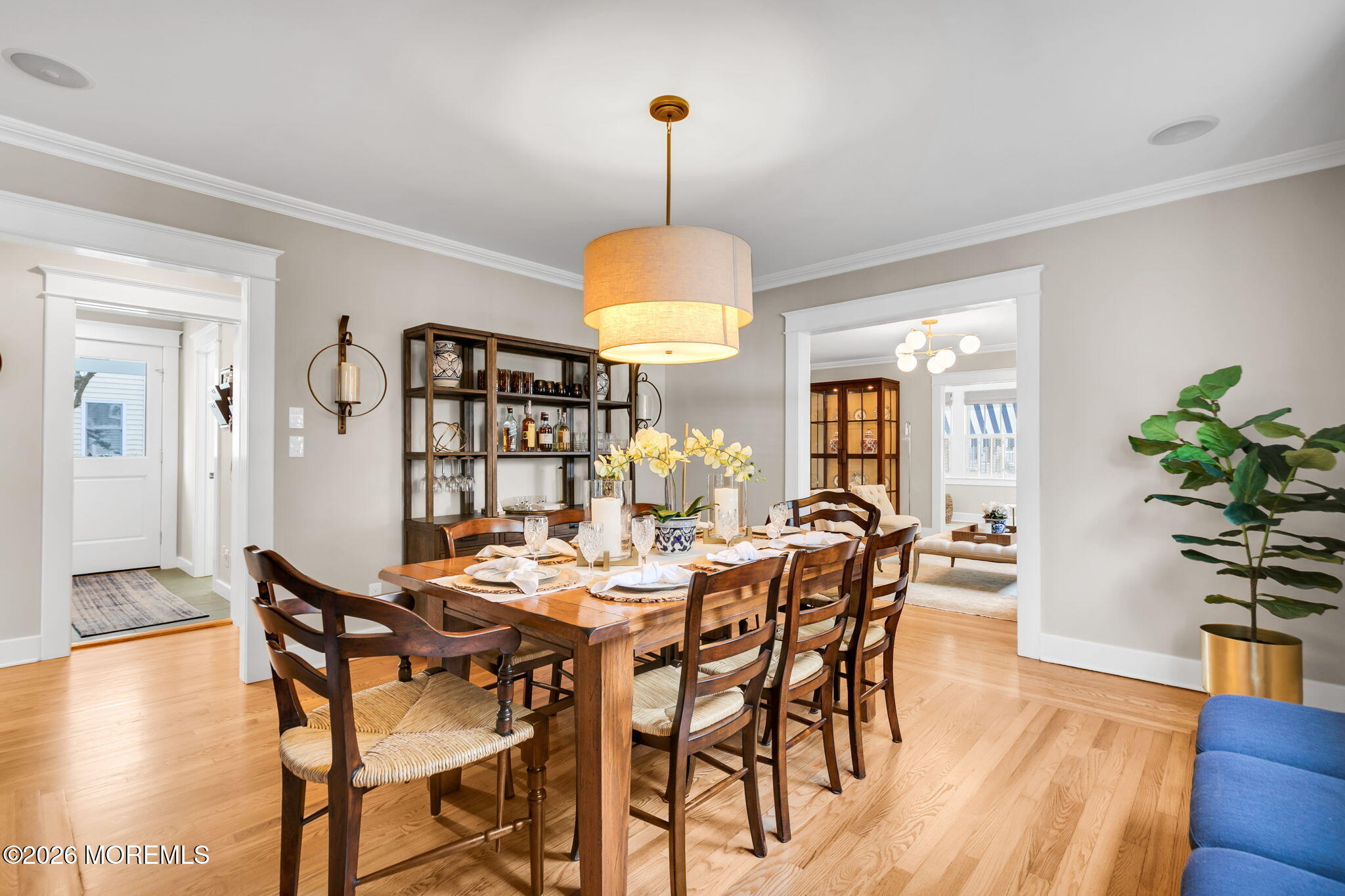 43 Bingham Avenue Rumson, NJ 07760 - Photo 16 of 59 a dining room with furniture and wooden floor