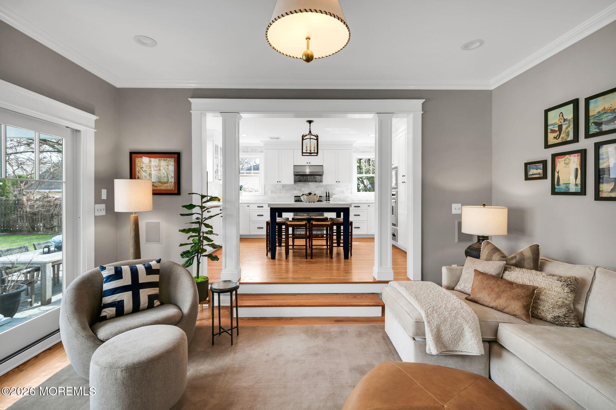 43 Bingham Avenue Rumson, NJ 07760 - Photo 20 of 59 a living room with furniture and a large window