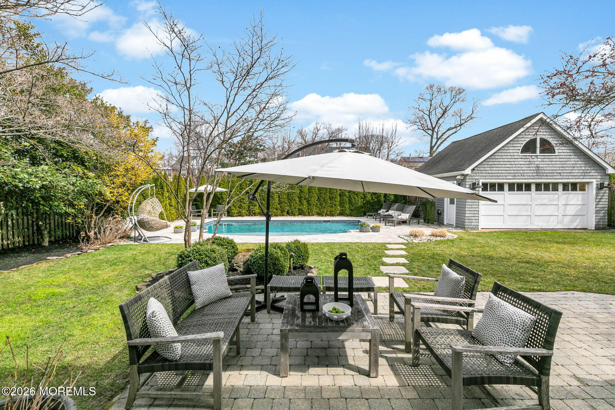 43 Bingham Avenue Rumson, NJ 07760 - Photo 23 of 59 a view of swimming pool with outdoor seating