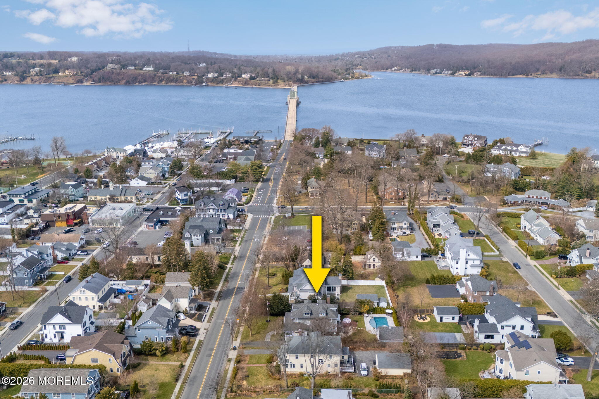 43 Bingham Avenue Rumson, NJ 07760 - Photo 55 of 59 a view of a city with mountains in the background