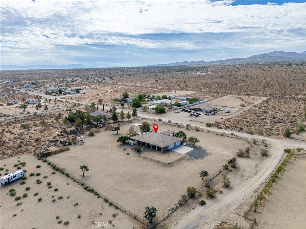 1830 Calaveras Road Pinon Hills, CA 92372 - Photo 29 of 38 an aerial view of a beach with beach