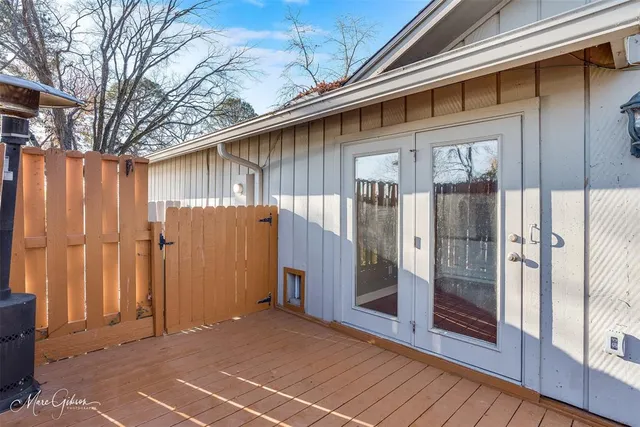 a view of a house with a glass door