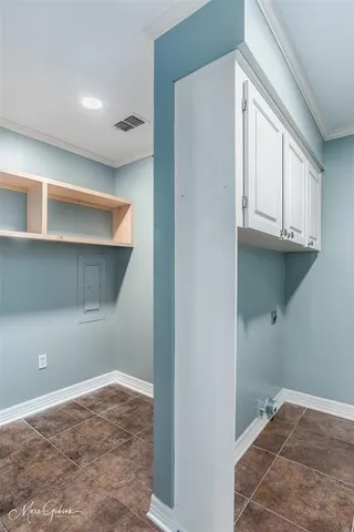 a view of a livingroom with a large window