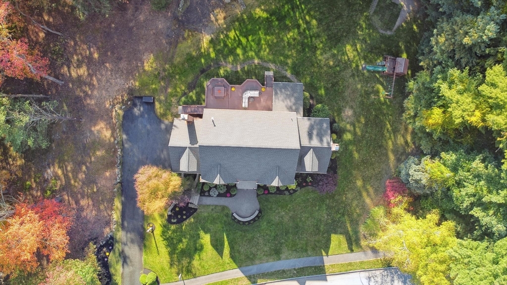 8 MacIntyre Drive North Reading, MA 01864 - Photo 5 of 42 an aerial view of a house with garden space and street view