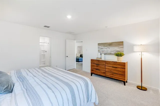 a kitchen with a stove and a microwave