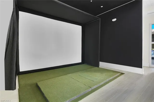 a view of a indoor basketball court