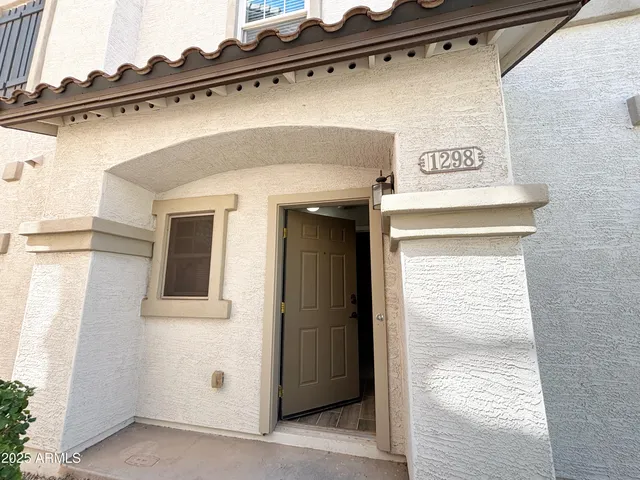 a view of a door of the house