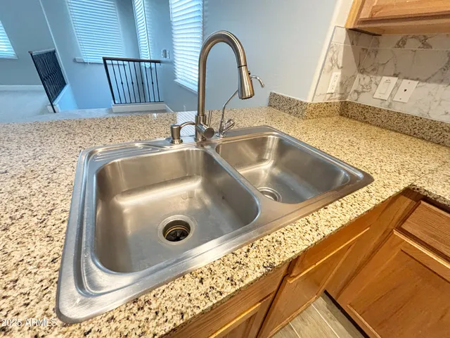 a close view of sink