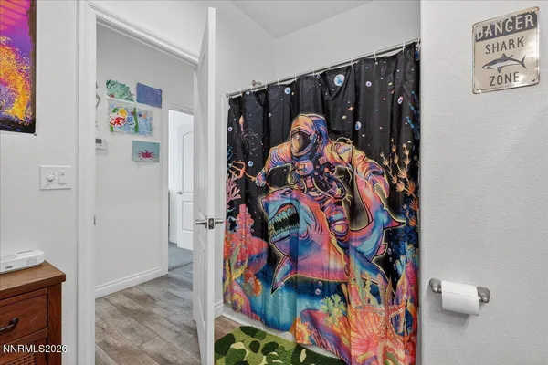 a view of an entryway with stuff