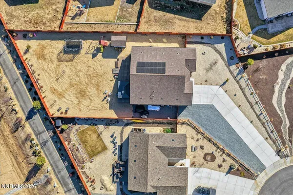 a bird view of a house