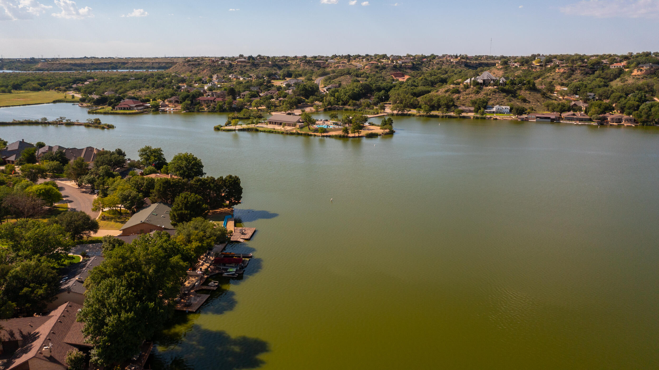 26 Highland Drive Ransom Canyon, TX 79366 - Photo 50 of 53 an aerial view of ocean and residential houses with outdoor space