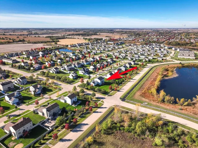 an aerial view of a city