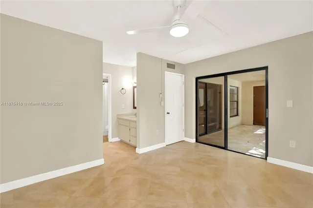 a view of an empty room