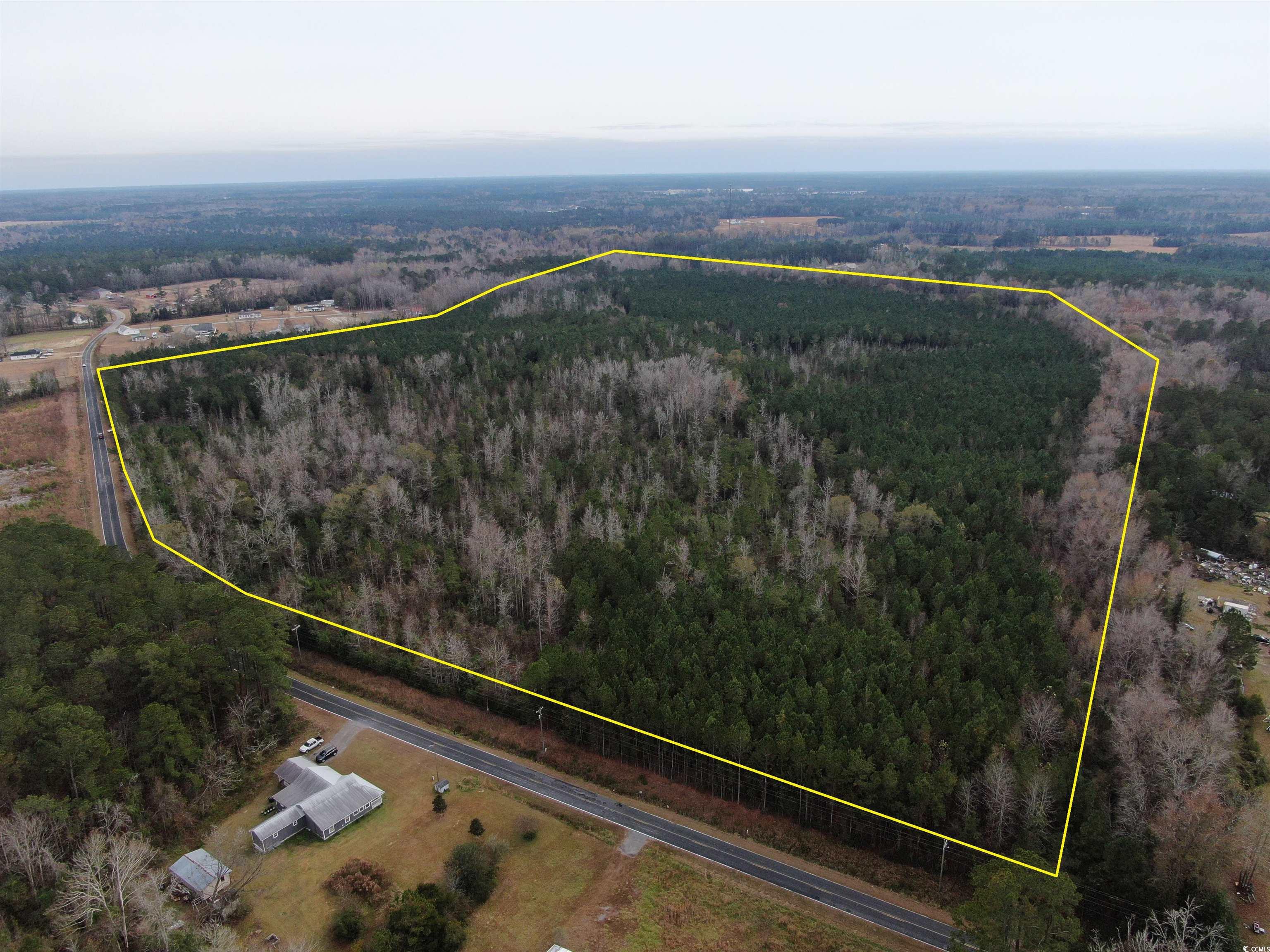 746 Highway 746 Loris, SC 29569 - Photo 4 of 26 Aerial view of property and surrounding area featuring property parcel outlined
