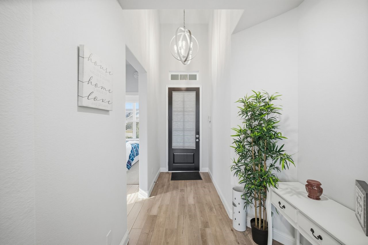 15326 Leal Rancho Court Cypress, TX 77433 - Photo 5 of 31 an entryway with a flower pot and a potted plant