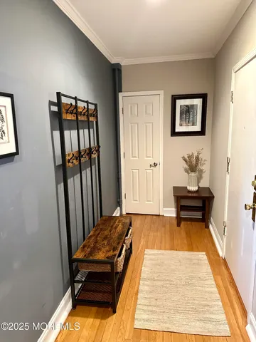 a living room with a couch and a table