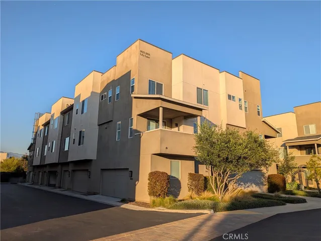 a view of a street with buildings