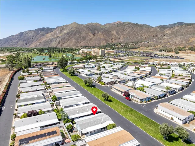 a view of city and mountain