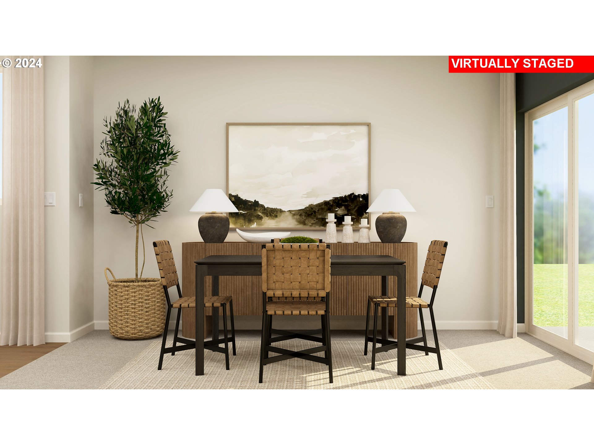 4097 Southwest 31st Street Gresham, OR 97080 - Photo 3 of 25 a dining room with furniture and a potted plant