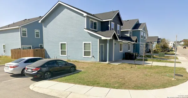 a house view with a outdoor space