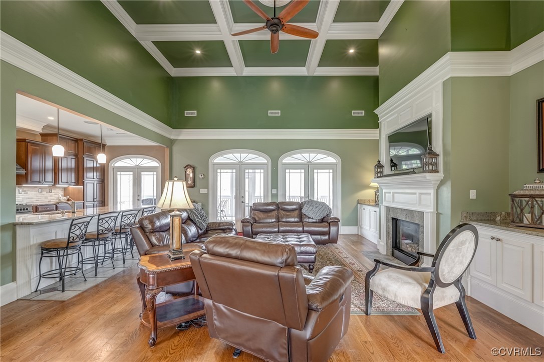 7266 Osprey Drive Lanexa, VA 23089 - Photo 13 of 35 Living room with light hardwood / wood-style floor