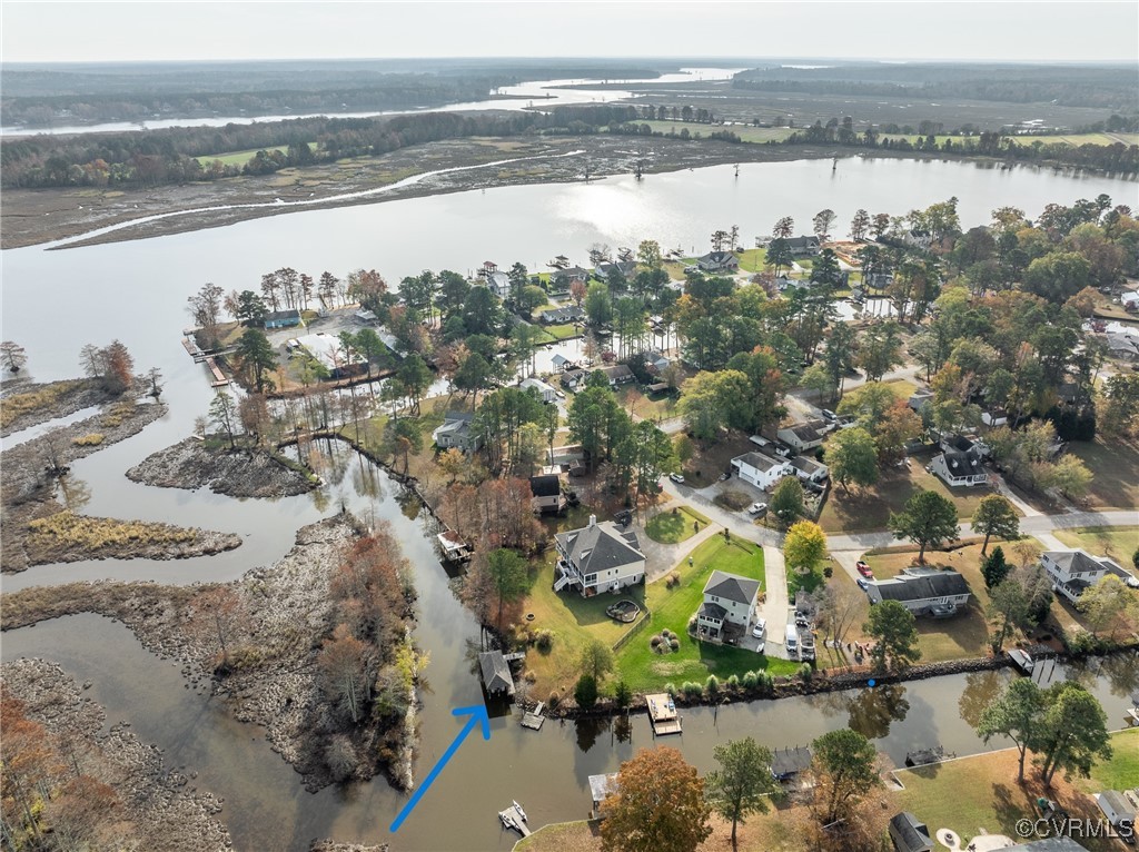 7266 Osprey Drive Lanexa, VA 23089 - Photo 2 of 35 Birds eye view of property featuring a water view