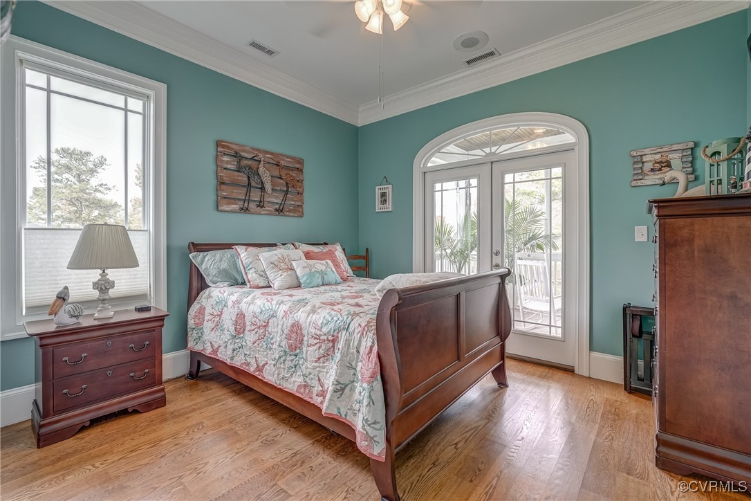 7266 Osprey Drive Lanexa, VA 23089 - Photo 21 of 35 Bedroom featuring french doors, access to outside,