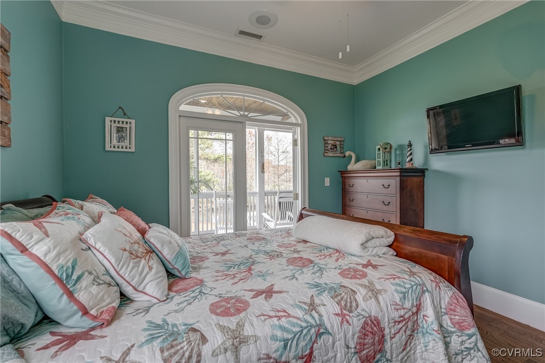 7266 Osprey Drive Lanexa, VA 23089 - Photo 22 of 35 Bedroom with hardwood / wood-style floors, ornamen