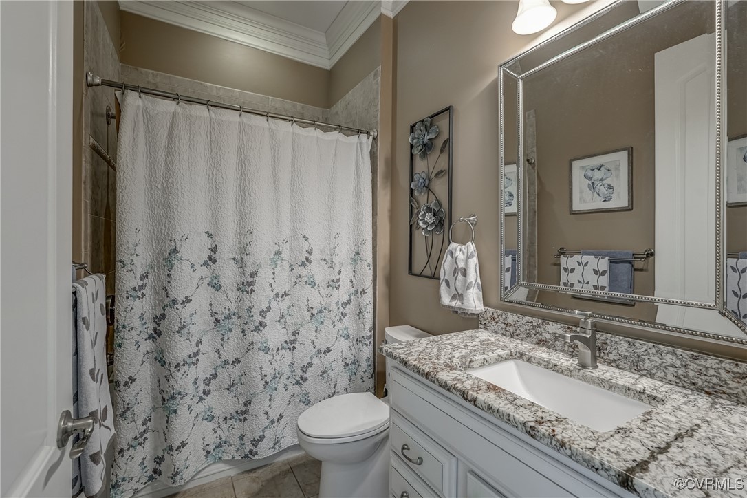7266 Osprey Drive Lanexa, VA 23089 - Photo 23 of 35 Bathroom with tile patterned floors, vanity, toile