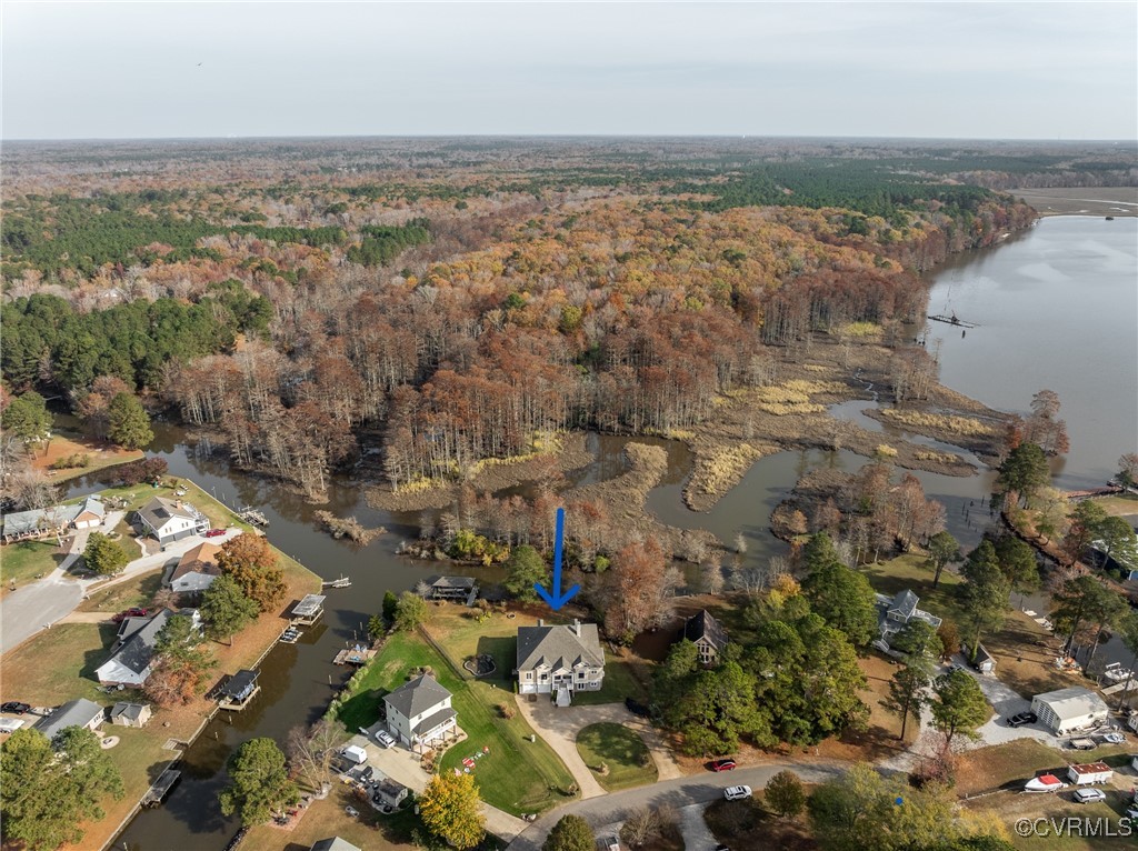 7266 Osprey Drive Lanexa, VA 23089 - Photo 35 of 35 Bird's eye view with a water view