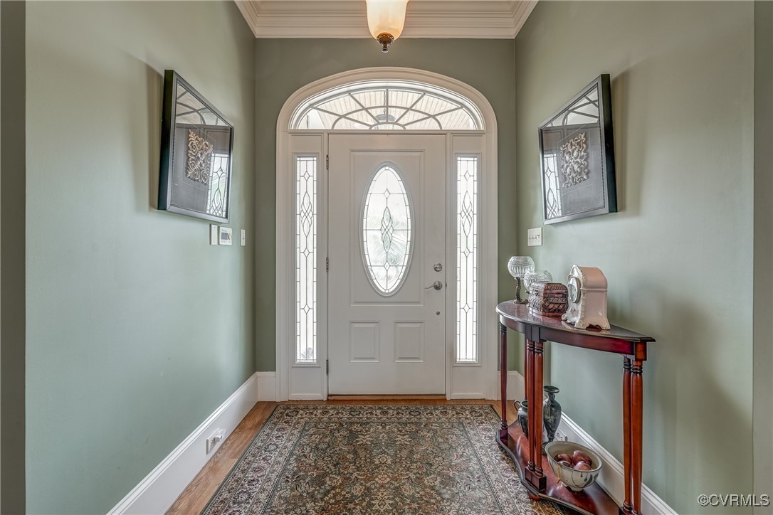 7266 Osprey Drive Lanexa, VA 23089 - Photo 6 of 35 Foyer featuring dark hardwood / wood-style floorin