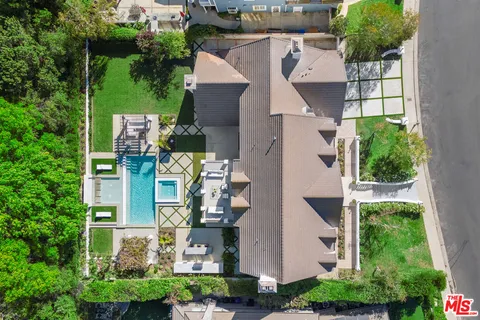a view of a roof deck with couches