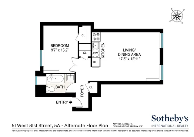 $625,000 | 51 West 81st Street, Unit 5A | Upper West Side