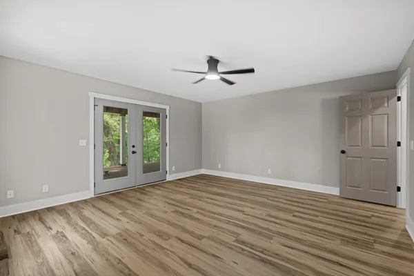 a view of livingroom with furniture and wooden floor