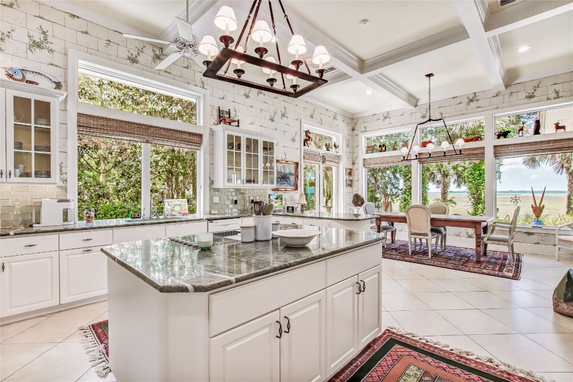 16 Harrison Creek Road Amelia Island, FL 32034 - Photo 8 of 40 Kitchen with view to marsh and ICW