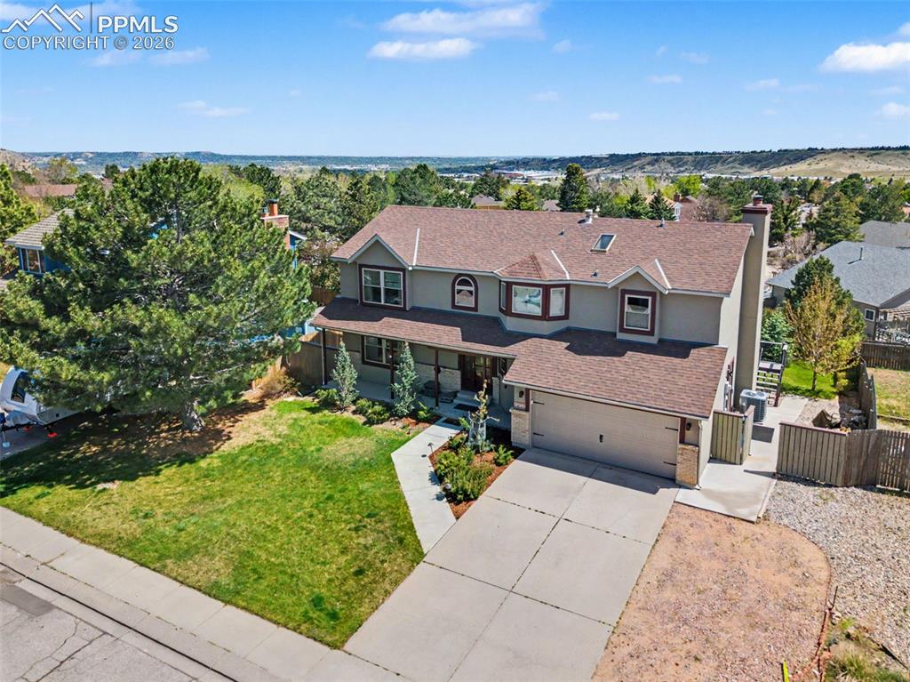 2345 Ramsgate Terrace Colorado Springs, CO 80919 - Photo 41 of 46 Aerial view of the front of the home.