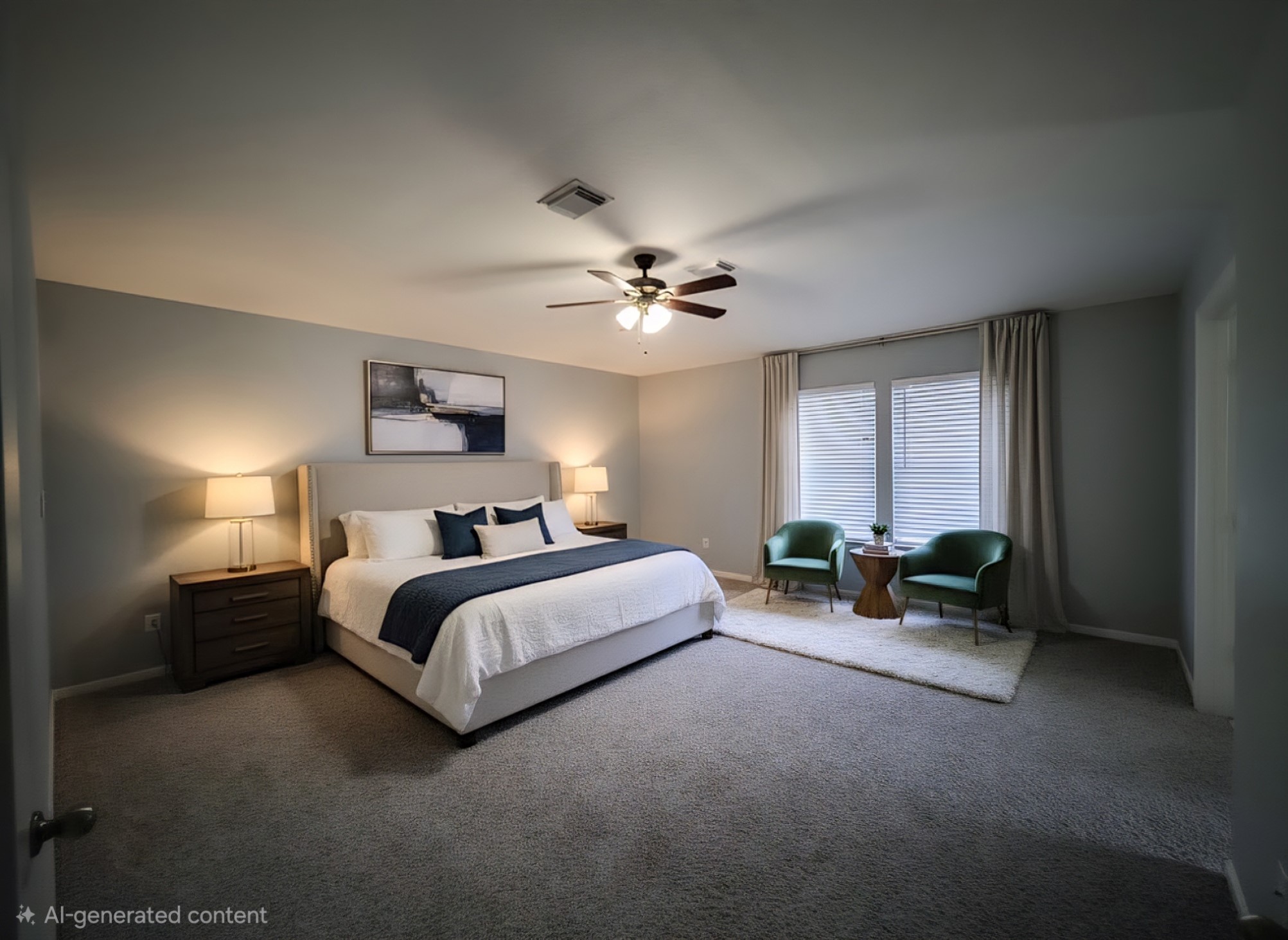 16903 Ridgemeadow Court Houston, TX 77083 - Photo 11 of 13 Very spacious primary bedroom with office/siting area. Virtually staged