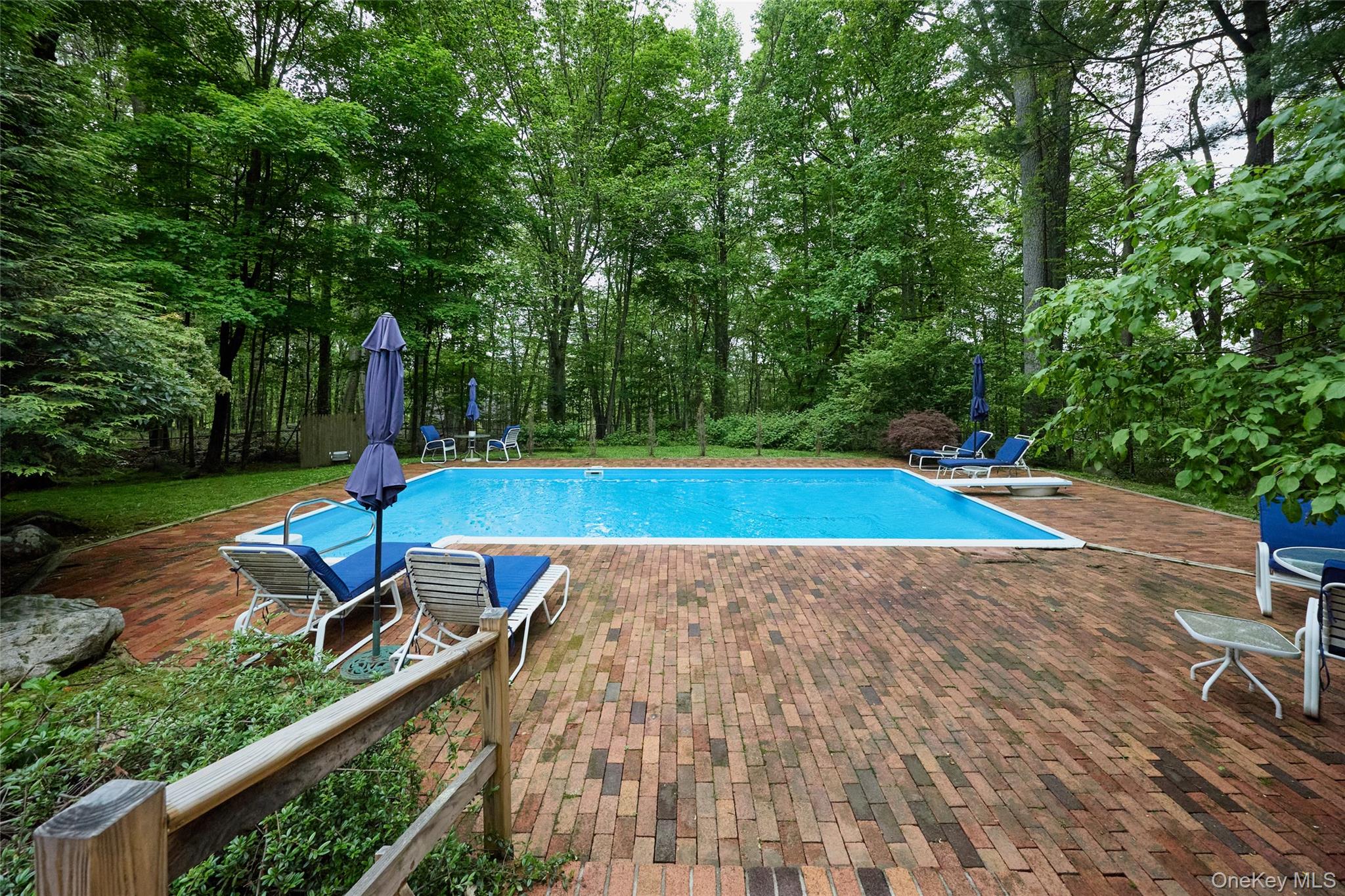 31 Greenlawn Road Katonah, NY 10536 - Photo 36 of 47 Swimming pool with a patio and a diving board