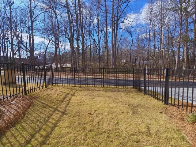 a view of fountain in front of a building
