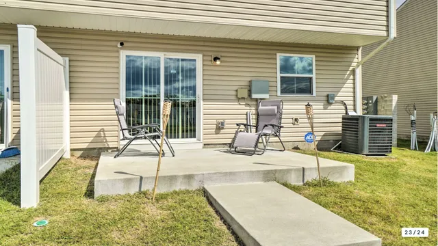 a house view with a outdoor space