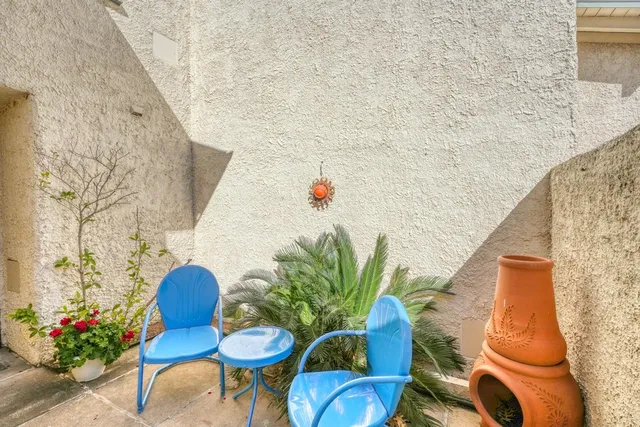 a view of front door