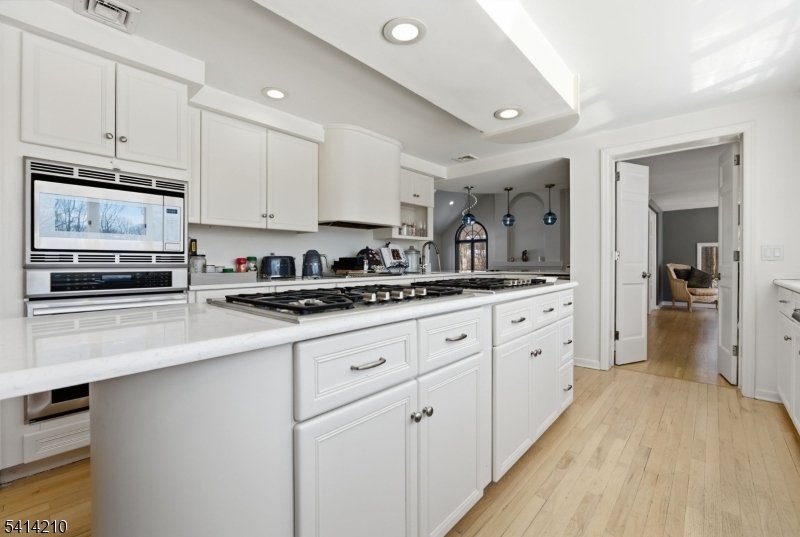 7 Post House Road Morristown, NJ 07960 - Photo 16 of 50 a kitchen with granite countertop white cabinets and stainless steel appliances