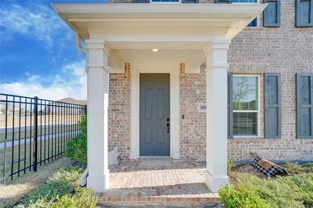 a view of a entryway door front of house