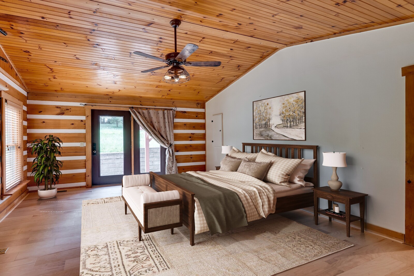 711 Hill Road Brentwood, TN 37027 - Photo 46 of 66 a bedroom with a large bed and a chandelier