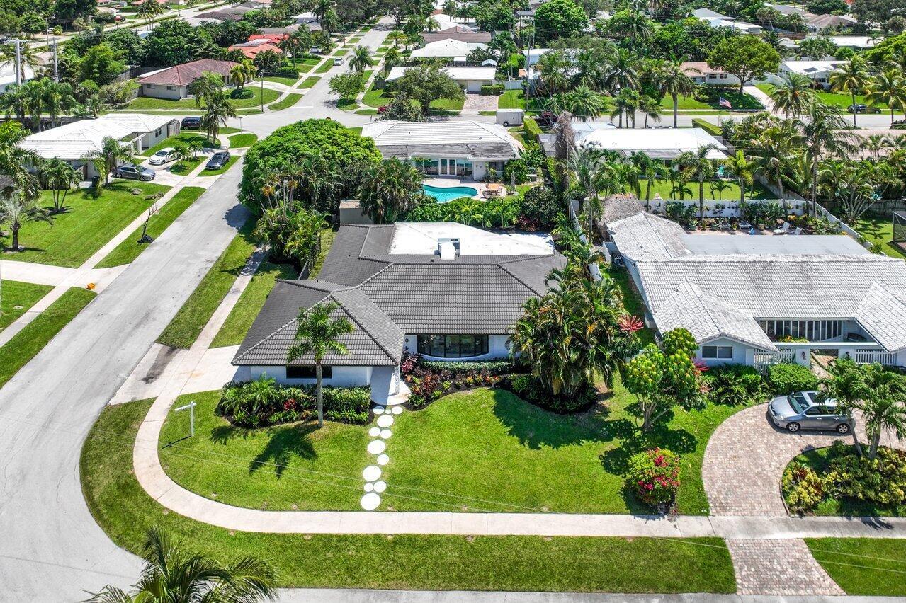 1200 Southwest 8th Street Boca Raton, FL 33486 - Photo 31 of 42 an aerial view of residential house with outdoor space and swimming pool