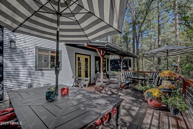 a view of house with patio outdoor seating