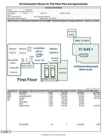 $560,000 | 5005 Will-O-Dean Road, Raleigh, NC 27616