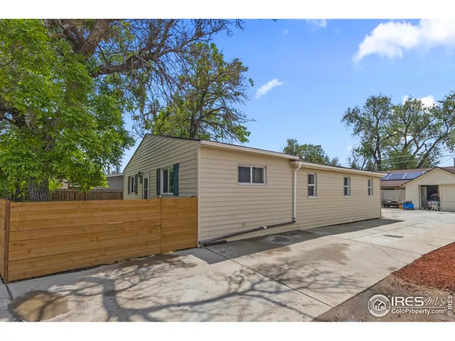a backyard of a house